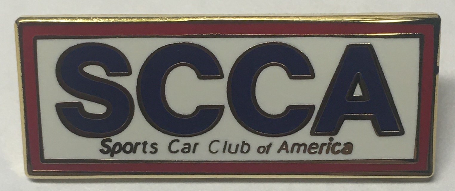 4655 SCCA Rectangular lapel pin
